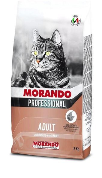 Morando Tavşan Tahıllı Yetişkin Kedi Maması 2 kg