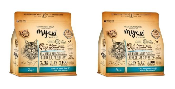 My Cat Somonlu-Tavuk Tahılsız Yetişkin Kedi Maması 2x2 kg