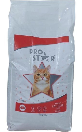 Pro Star Kuzu Etli Tahıllı Yetişkin Kedi Maması 15 kg