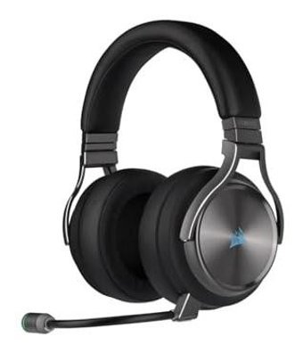 Corsair Virtuoso RGB SE 3.5 mm Jack Gürültü Önleyici Mikrofonlu Kablosuz Kulak Üstü Kulaklık Siyah