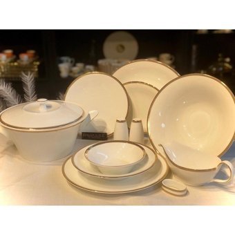 Evaliza Coupe 60 Parça 12 Kişilik Porselen Yuvarlak Yemek Takımı
