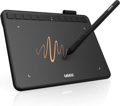 Ugee 10 Kısayol Tuşlu 4 inç Kalemli Kablolu Grafik Tablet Siyah