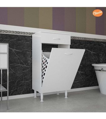 Modilayn Çok Amaçlı Dolap Sepetli Kirli Çamaşır Dolabı Raflı Mutfak Dolabı Banyo Dolabı