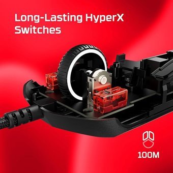 Hyperx Pulsefire Haste 2 Kablolu Siyah Lazer Mouse