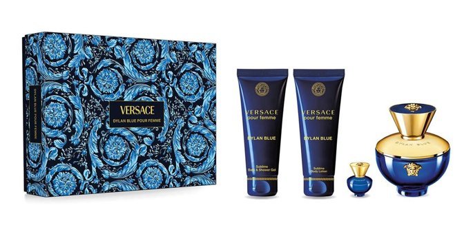 Versace Dylan Blue 4 Parça Kadın Parfüm Seti EDP