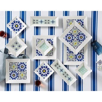 Karaca Gwen Desenli 26 Parça 6 Kişilik Porselen Kahvaltı Takımı Çok Renkli