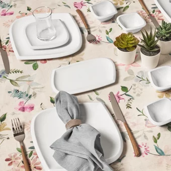 Karaca Tiny 26 Parça 6 Kişilik Porselen Kahvaltı Takımı Beyaz