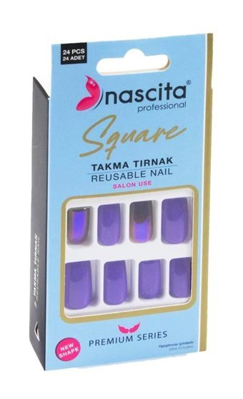 Nascita 163 Mat 24'lü Küt Mavi Takma Tırnak