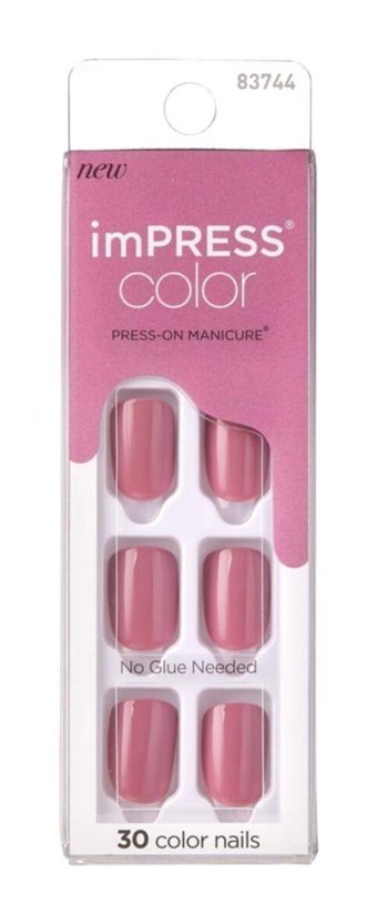 Impress Kımc005 Color Kendinden Yapışkanlı 30'lu Pembe Takma Tırnak