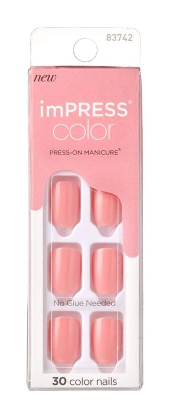 Impress Kımc003 Color Kendinden Yapışkanlı Pembe Takma Tırnak