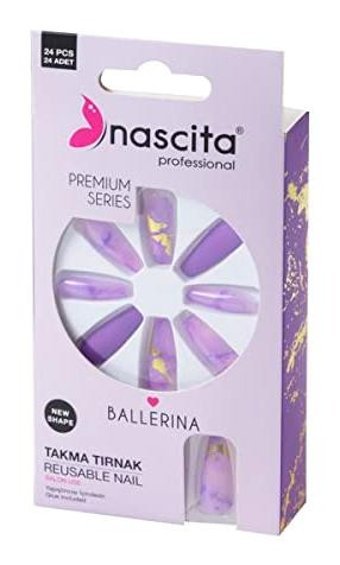 Nascita 189 Mat 24'lü Balerin Mor Takma Tırnak