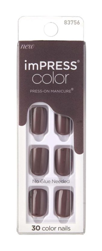 Impress Kımc017 Color Kendinden Yapışkanlı Küt Gri Takma Tırnak