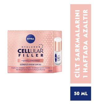Nivea Hyaluron Cellular Filler Nemlendirici Güneş Koruyuculu 30 Faktör Tüm Ciltler Anti-Aging Kırışıklık Giderici Yüz Krem 50 ml