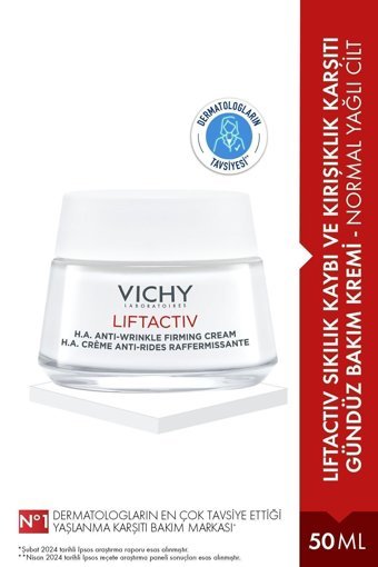 Vichy Liftactiv Supreme Nemlendirici Karma ve Normal Ciltler Anti-Aging Kırışıklık Giderici Yüz Krem 50 ml