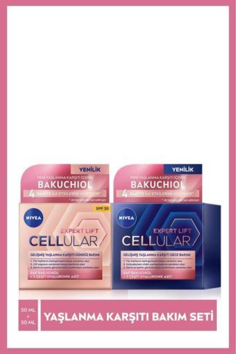 Nivea Cellular Expert Lift Nemlendirici Tüm Ciltler Anti-Aging Kırışıklık Giderici Yüz Krem 2x50 ml