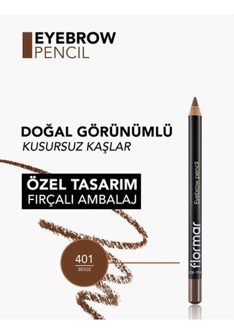 Flormar 401 Suya Dayanıklı Kaş Kalemi Bej