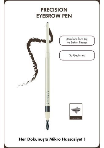 Farmasi Precision Suya Dayanıklı Kaş Kalemi Deep Brown