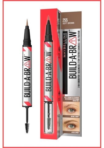 Maybelline New York Build A Brow Suya Dayanıklı Çift Taraflı Kaş Kalemi Soft Brown
