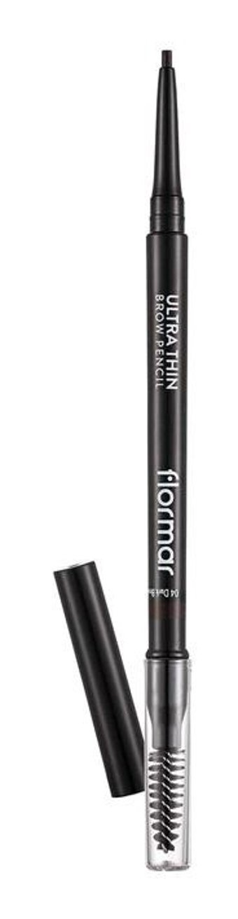 Flormar Ultra Thin No:004 Suya Dayanıklı Asansörlü Çift Taraflı Kaş Kalemi Koyu Kahverengi