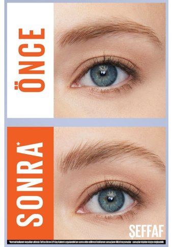 Maybelline New York Tattoo Brow Lift No:00 Suya Dayanıklı Kaş Kalemi Şeffaf