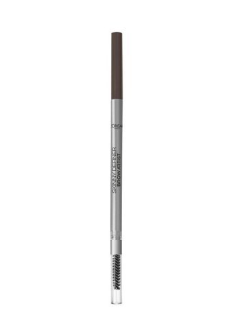 L'Oréal Paris Brow Artist Skinny Definer 108 Suya Dayanıklı Çift Taraflı Kaş Kalemi Kahverengi