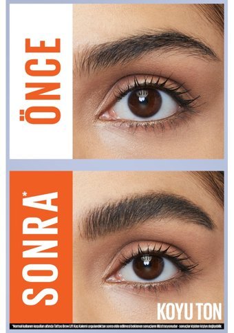 Maybelline New York Tattoo Brow Lift No:04 Suya Dayanıklı Çift Taraflı Kaş Kalemi Kahverengi