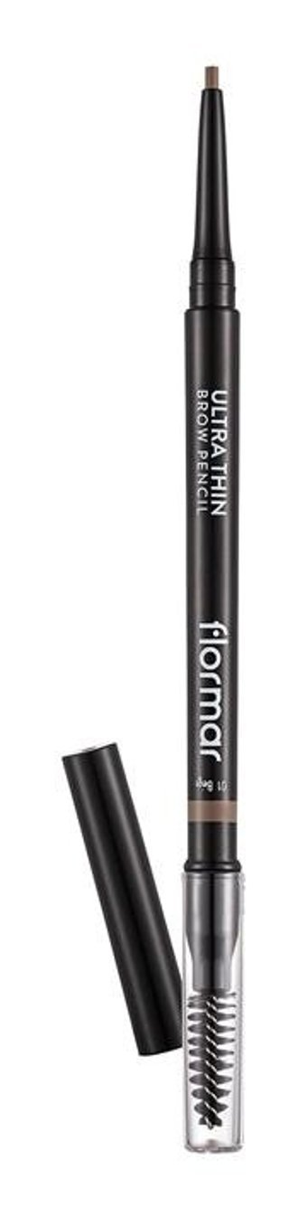 Flormar Ultra Thin No:001 Suya Dayanıklı Çift Taraflı Kaş Kalemi Kahverengi