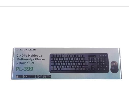 Platoon PL-399 Siyah Kablosuz Klavye Mouse Seti