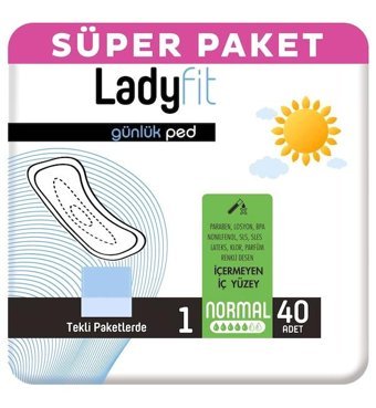 Ladyfit 40'lı Normal Günlük Ped