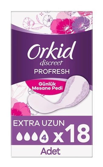 Orkid Discreet Profresh 18'li Uzun Günlük Ped
