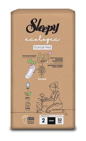 Sleepy Ecologic 32'li Uzun Günlük Ped