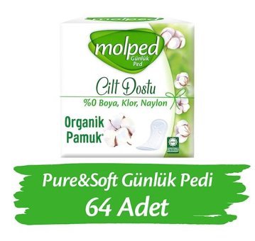 Molped Pure&Soft 64'lü Günlük Ped