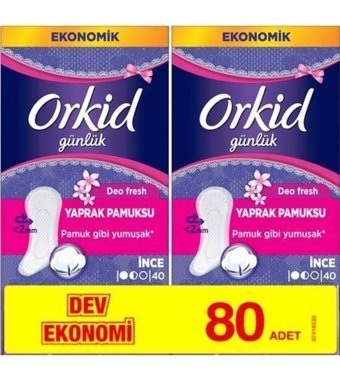 Orkid 2 Adet 40'lı Günlük Ped