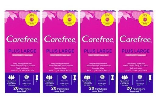 Carefree Plus 4 Adet 20'li Normal Günlük Ped