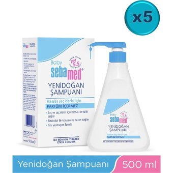 Sebamed Konak Önleyici Göz Yakmayan Yenidoğan Bebek Şampuanı 5x150 ml