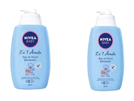 Nivea Baby Göz Yakmayan Hassas Ciltler İçin Papatya Özlü Bebek Şampuanı 2x750 ml