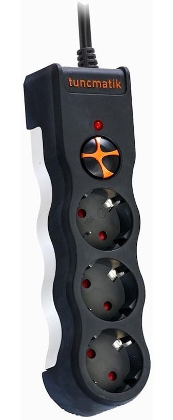 Tunçmatik Powersurge TSK19010 3'lü Soket 1.5 Metre Kablolu Tekli Akım Korumalı Priz