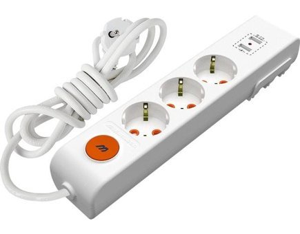 Mutlusan Ri-Tech 3'lü Soket 2 Metre Kablolu Tekli Akım Korumalı Priz