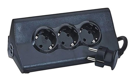 Legrand 694811 3'lü Soket 1.5 Metre 2'li USB Kablolu Tekli Akım Korumalı Priz
