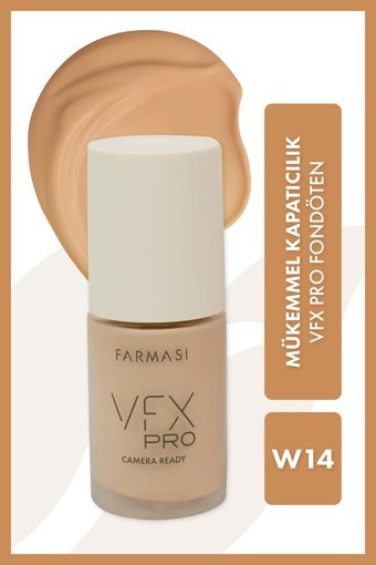 Farmasi Vfx Pro Camera Ready W14 Su Bazlı Likit Şişe Fondöten 30 ml