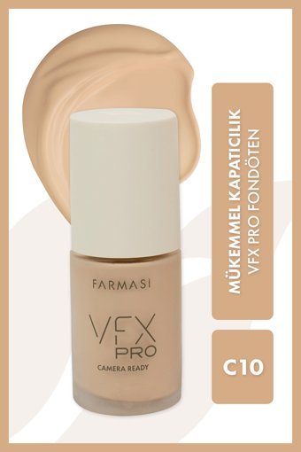 Farmasi Vfx Pro Camera Ready C10 Su Bazlı Likit Şişe Fondöten 30 ml