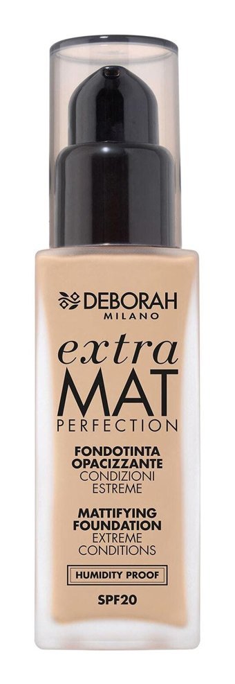 Deborah Extra Mat Perfection Fondöten No:00 Güneş Koruyuculu Likit Şişe Fondöten 30 ml