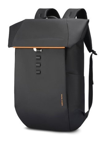 Mark MR2975 Gözlü Korumalı Su Geçirmez Kumaş 17 inç Sırt Laptop Çantası Siyah