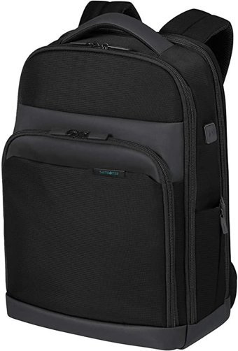 Samsonite Kf9-09-003 Şarjlı Gözlü Korumalı Polyester 14.1 inç Sırt Laptop Çantası Siyah