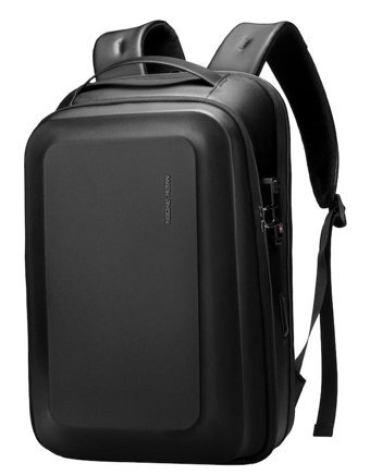 Mark MR2958KR Şarjlı Gözlü Korumalı Su Geçirmez Kumaş 15.6 inç Sırt Laptop Çantası Siyah