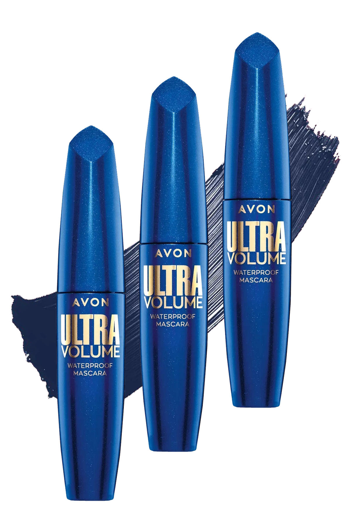 Avon Navy Hacim Veren Suya Dayanıklı Mavi Maskara 3'lü