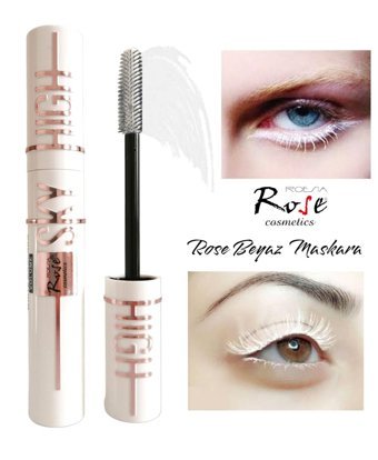 Roesia Rose Cosmetics Sky High Hacim Veren Suya Dayanıklı Beyaz Maskara