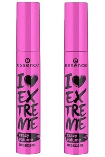 Essence I Love Extreme Kıvırma Siyah Maskara 2'li