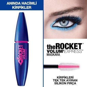 Maybelline New York Rocket Volum' Express Hacim Veren Extra Black Maskara