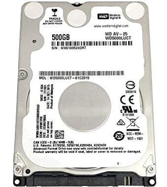 Western Digital WD5000LUCT 500 GB 2.5 inç 5400 RPM 16 MB SATA 3.0 Laptop Harddisk